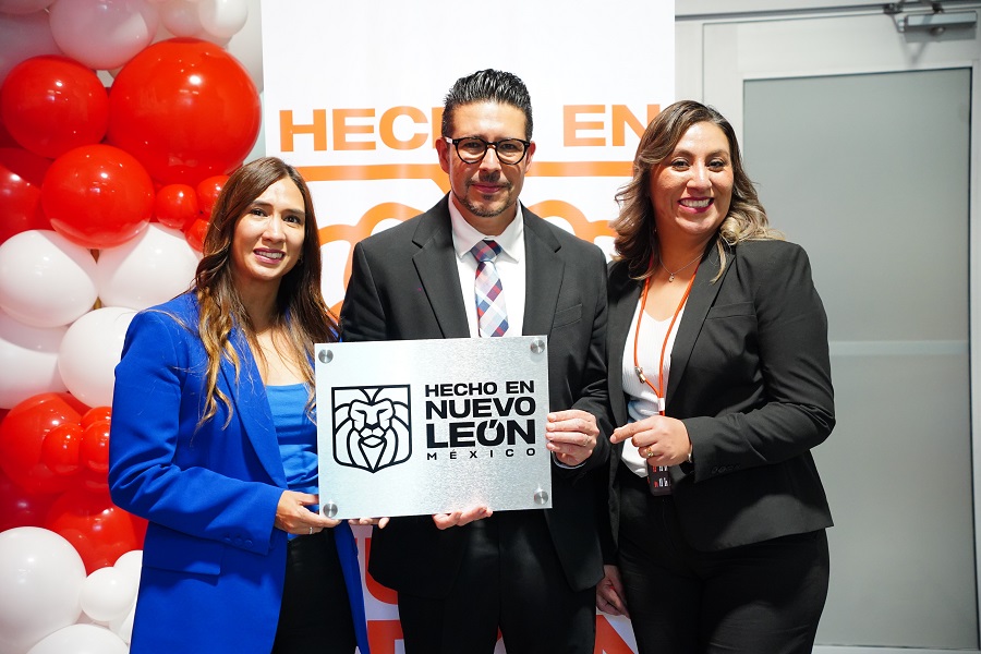 Entregan distintivo “Hecho en Nuevo León” a la empresa Danfoss México
