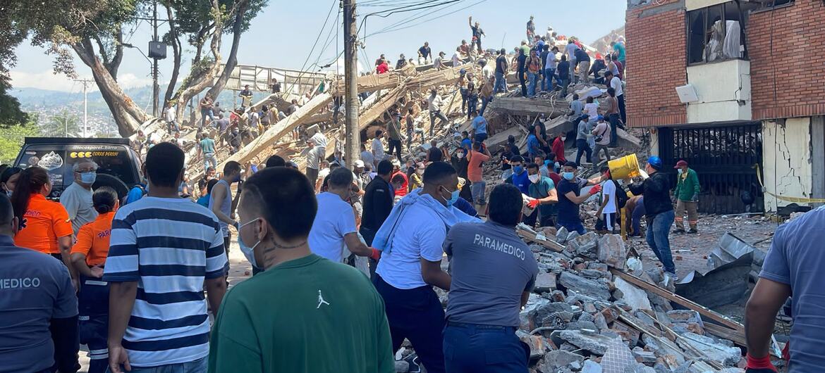ONU reorienta recursos y envía personal a zonas afectadas por el terremoto en Colombia
