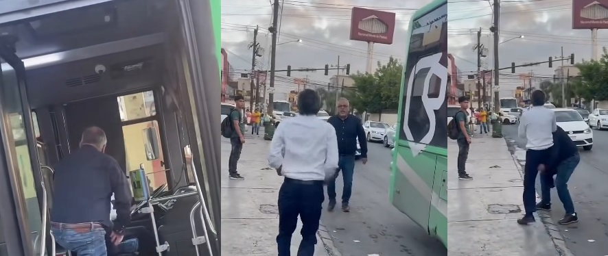 Viejitos llegan a los golpes tras discusión vial en Apodaca